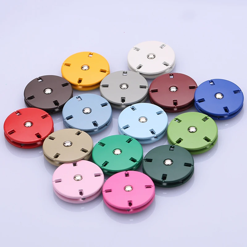 Snap Buttons Press Button Garment Accessories for Clothing Colorful Metal Zinc Alloy Plating Spring Snap Button Custom Head 8mm