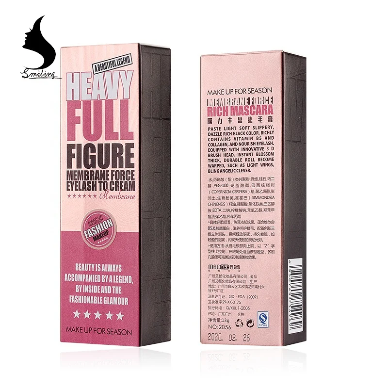 MACFEE Heavy Full Figure Membrane Force 3D Fiber Thick Curling Mascara For Eyes Makeup