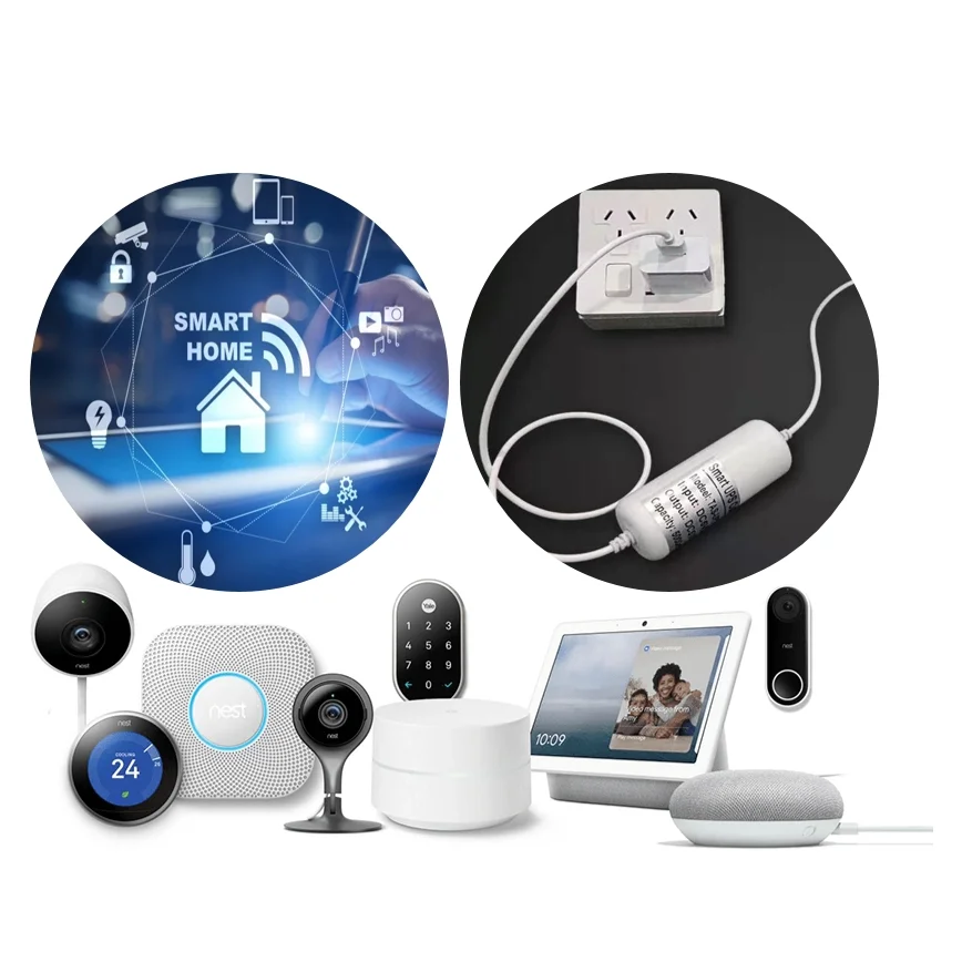 Портативный Wi-Fi-роутер для помещений, мини-источник питания постоянного тока, источник питания для наблюдения за питанием, с адаптером для литиевой батареи, 5 В