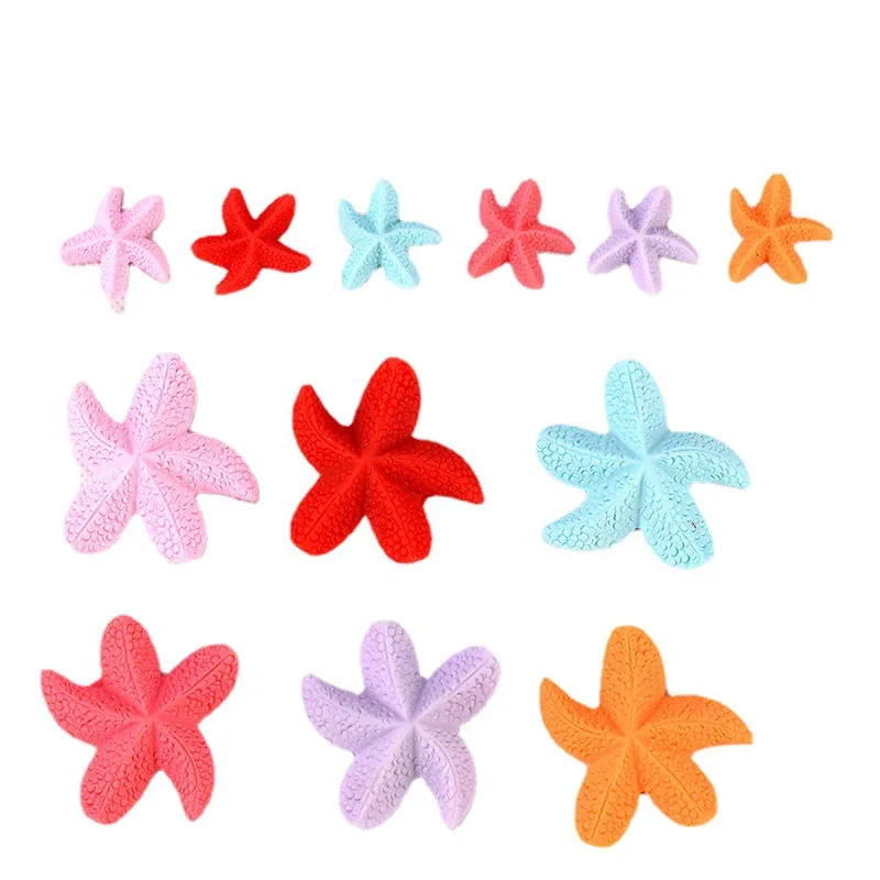 Mini color starfish landscape decoration resin crafts accessories Mediterranean pentagonal