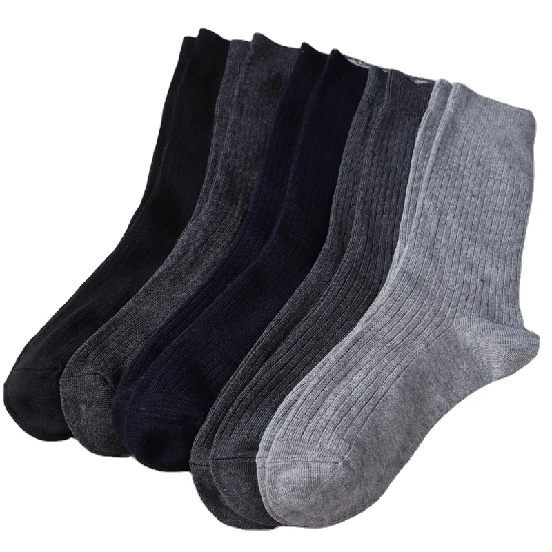 Костюм мужские деловые носки мужские повседневные носки из полипропилена Заводские трикотажные носки хлопковые мужские однотонные мужские черные темно-серые унисекс