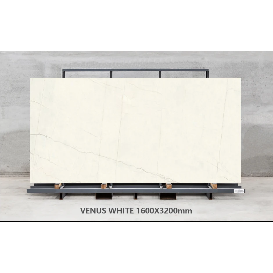 Venus White Sintered Stone Tiles Wall Slab Sintered Stone 12mm Ceramic Tiles for Floor