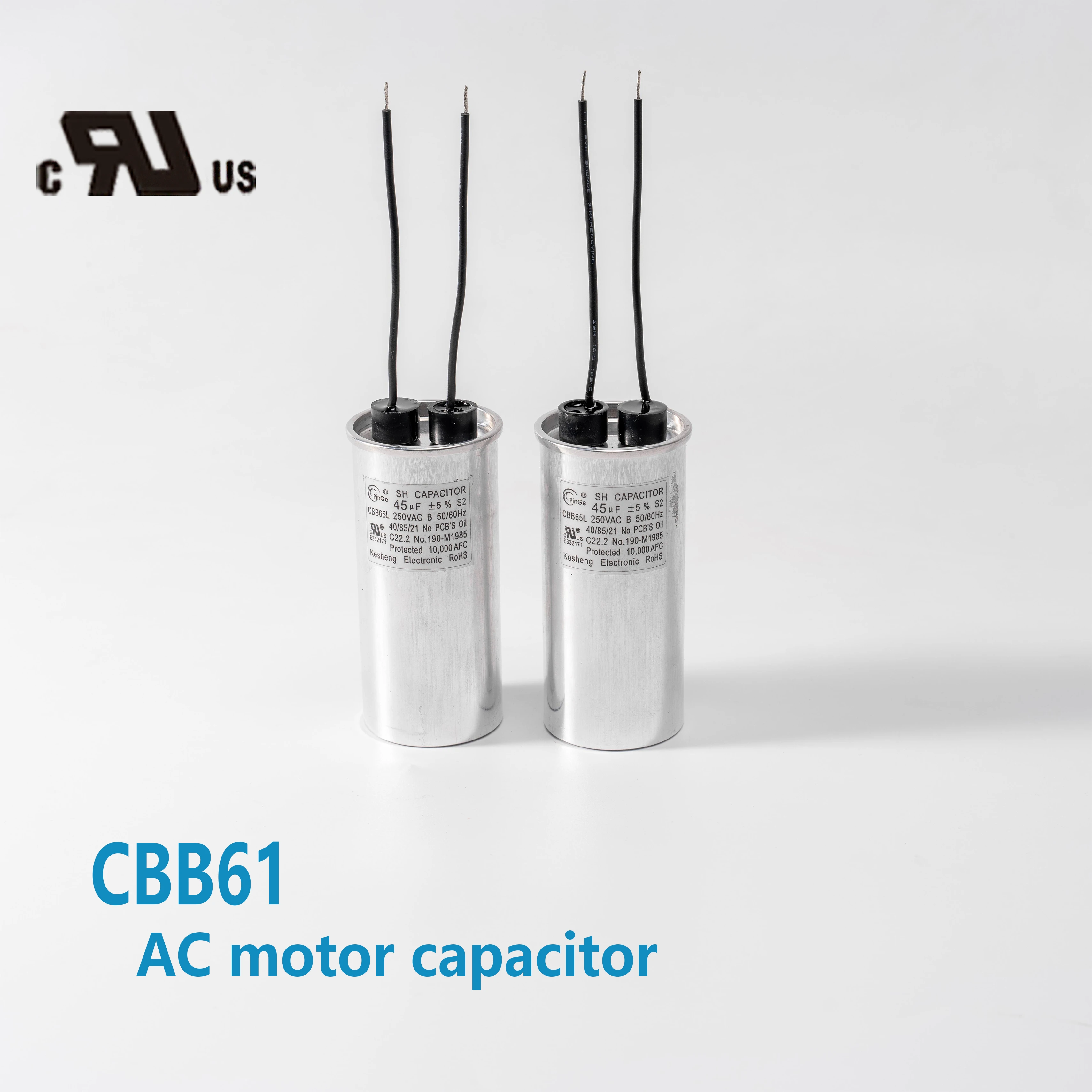 Universal Capacitors CBB65 45uF Single Run Capacitor for Air Parts Condensador