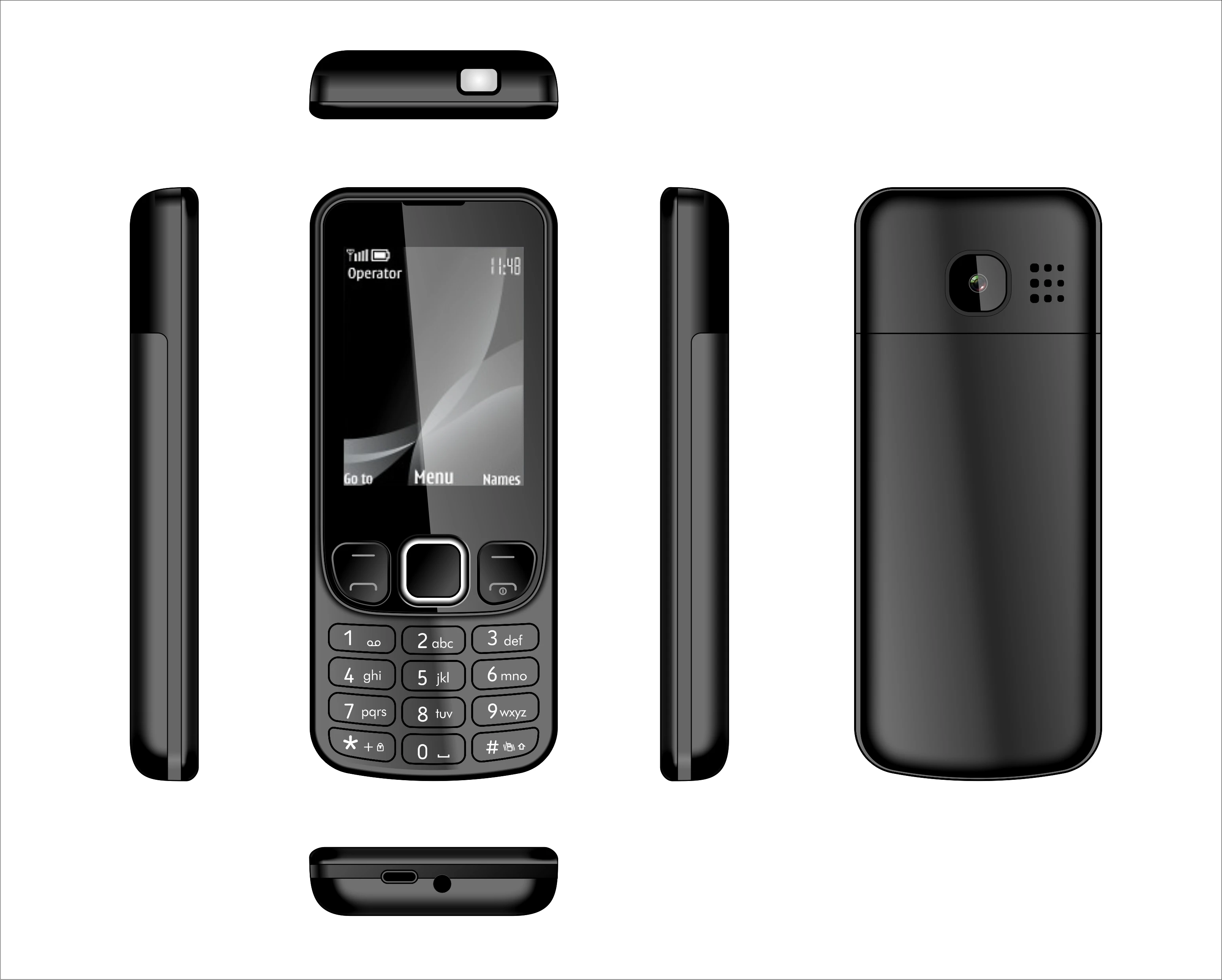 CLassic Design 4G 2.4inch 2SIM keyboard bar phone smartphone cellphone for Nokia 6700 mobile phone Facebook Whatspp for Senior