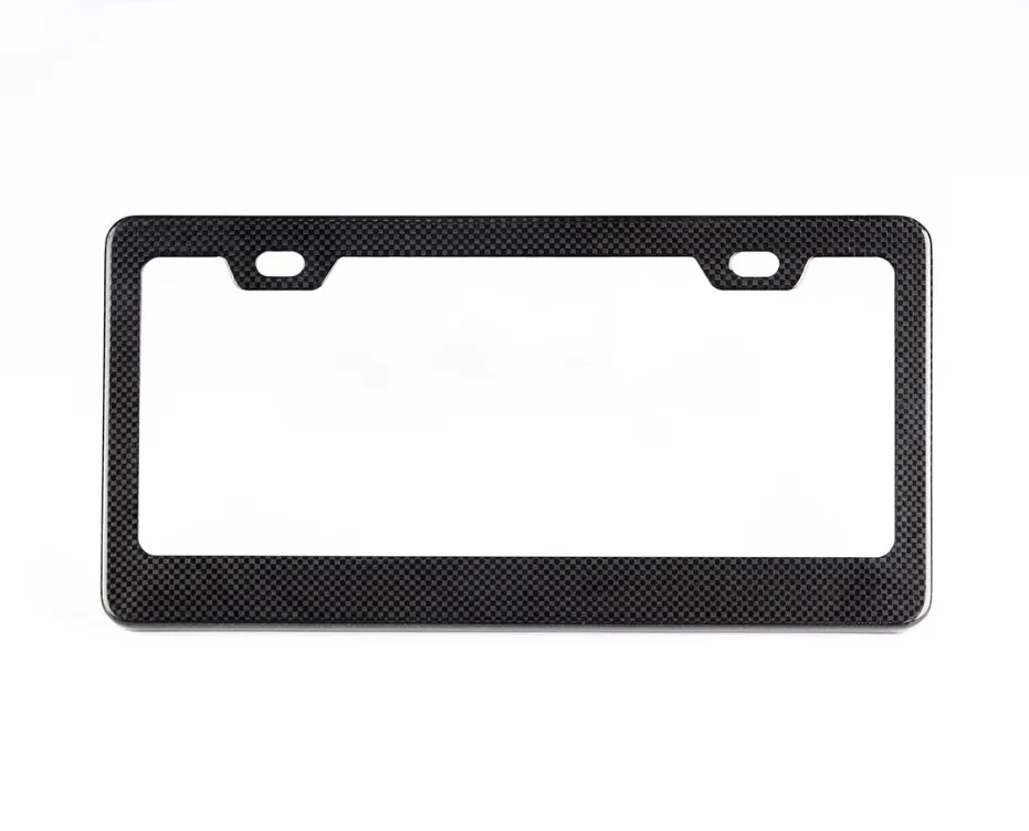3K Forged Carbon Fiber Luxury molded License Plate Frames for cars