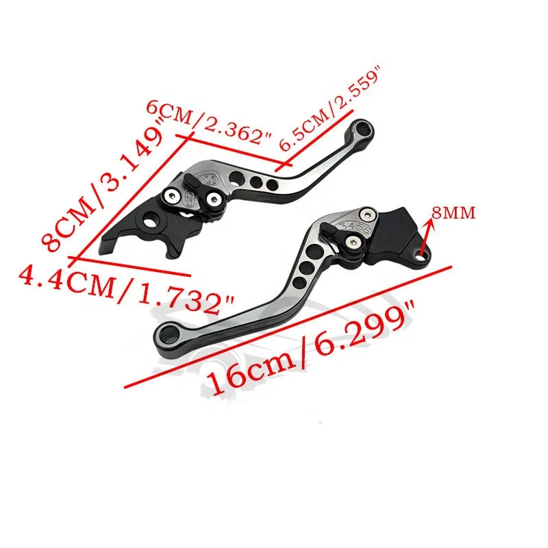 CNC Motorcycle Scooter Clutch Lever Electrical Bike GY6 125 150 GP110 XMAX400 Performance CNC Disc Brake Levers Handle Levers