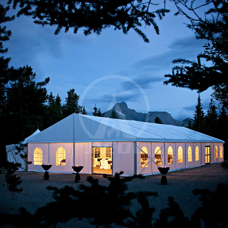 Large big industrial aluminum frame structure modern design quick installation warehouse tent