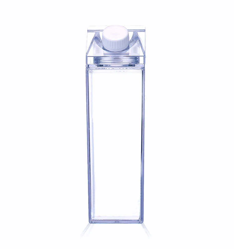 
High Quality Clean Plastic Milk Carton Water Bottles Portable Drinking Transparent Milk Water Bottle 