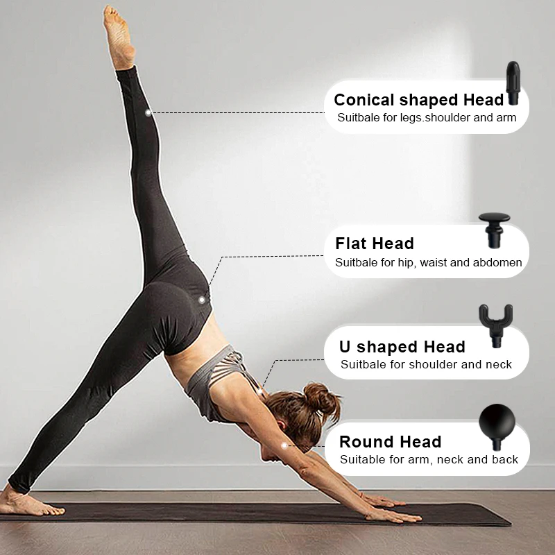 Factory Price Cheap Fascia Gun Portable Cordless Electric Rechargeable Deep Tissue Vibration Relax Relieve Fatigue Massage Gun