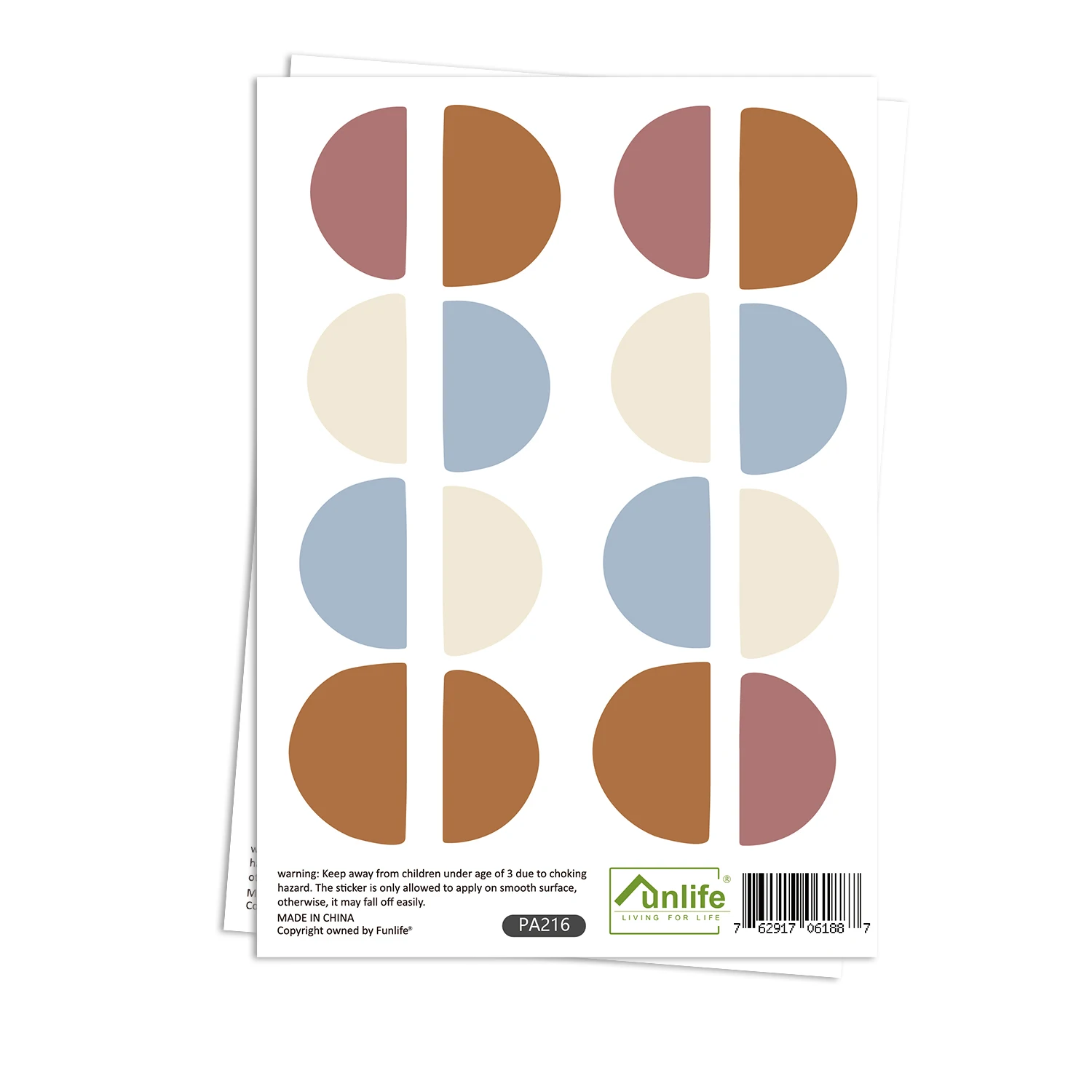 Funlife Vintage Scandinavian Hills Wall Sticker Vinyl Decor Wall Stickers For Nursery Kids Room