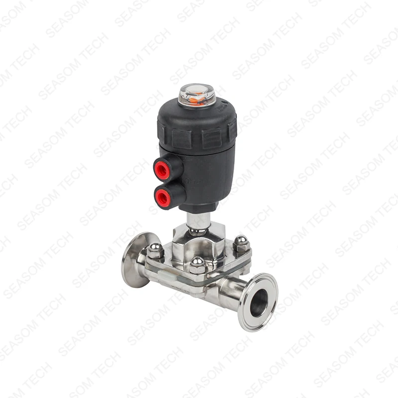 stainless steel ss 316 ansi aseptic tri clamp tc triclamp inox manual aseptic 3way sanitary pneumatic diaphragm valve
