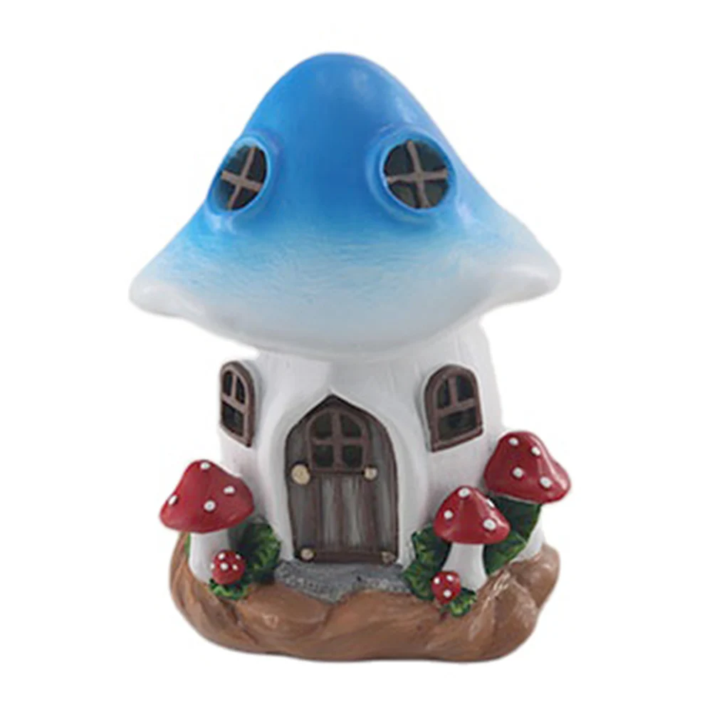 Дом грибной Декор статуя ручной работы Открытый Солнечный садовый орнамент