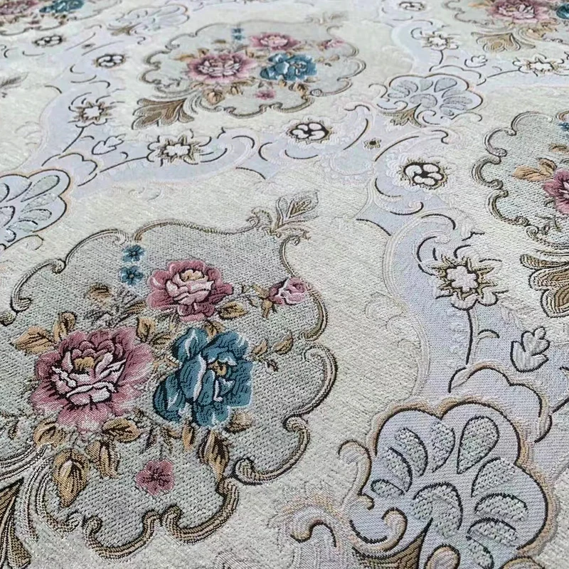 New Arrival Trancal velvet, African Moroccan Sofa Fabric Upholstery Crinkle Fabric Patterned Holland Embroidery Curtain