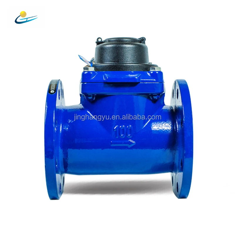 Factory Price Detachable Mechanical Water 6 Inch Reed Switch Water Meter with  Cast Iron Body
