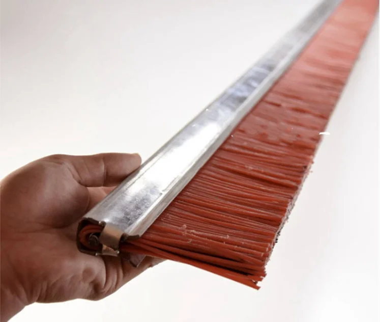 PP/Nylon Plus Steel Wire Concrete Block Strip Brush For Brick Machine
