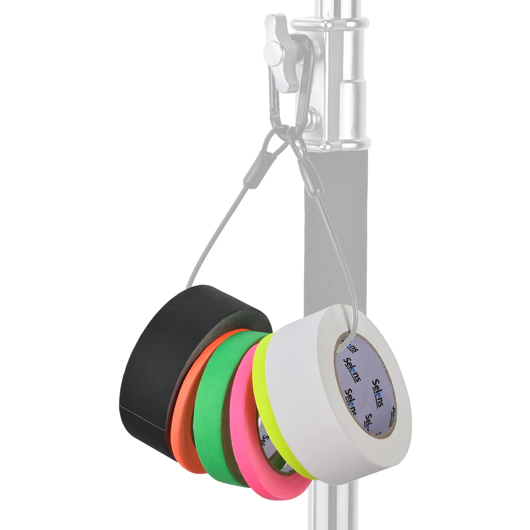 УФ-лента Selens 6 мм x 23 м, флуоресцентная ткань, сценическая лента с черным светом для фотостудии, реквизит для фотографий, украшение «сделай сам»