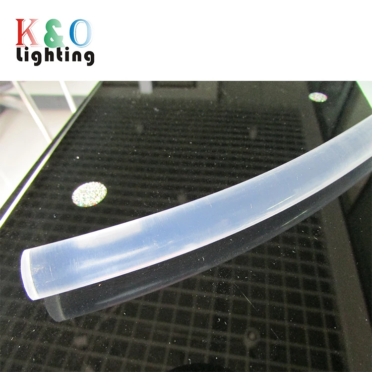 Pool perimeter lighting decoration solid core side glow fiber optic