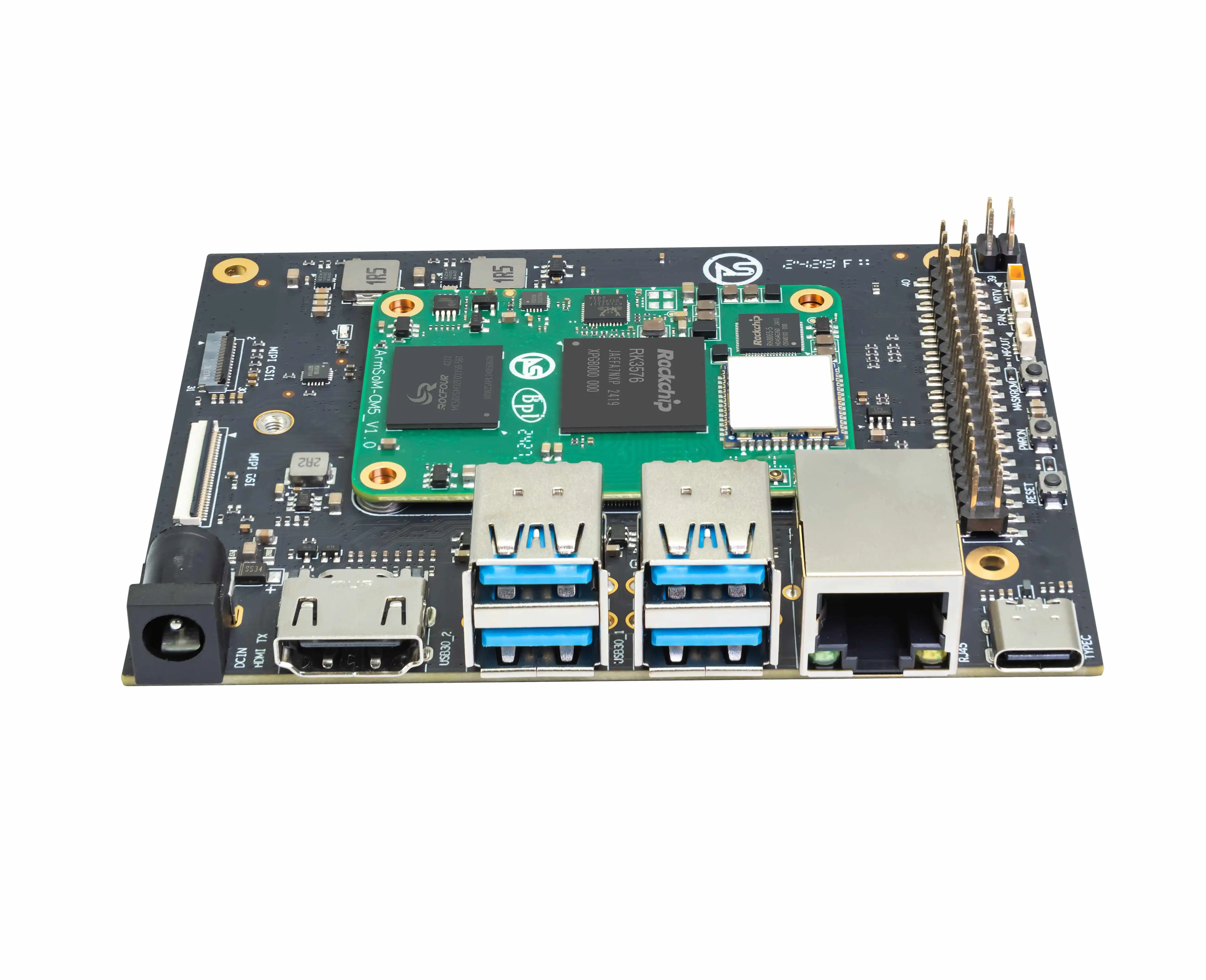 Banana Pi BPI-CM5 Pro IO Плата расширения для вычислительный модуль 4 USB 3 0 Тип-гигабитный Ethernet RJ45 с PoE