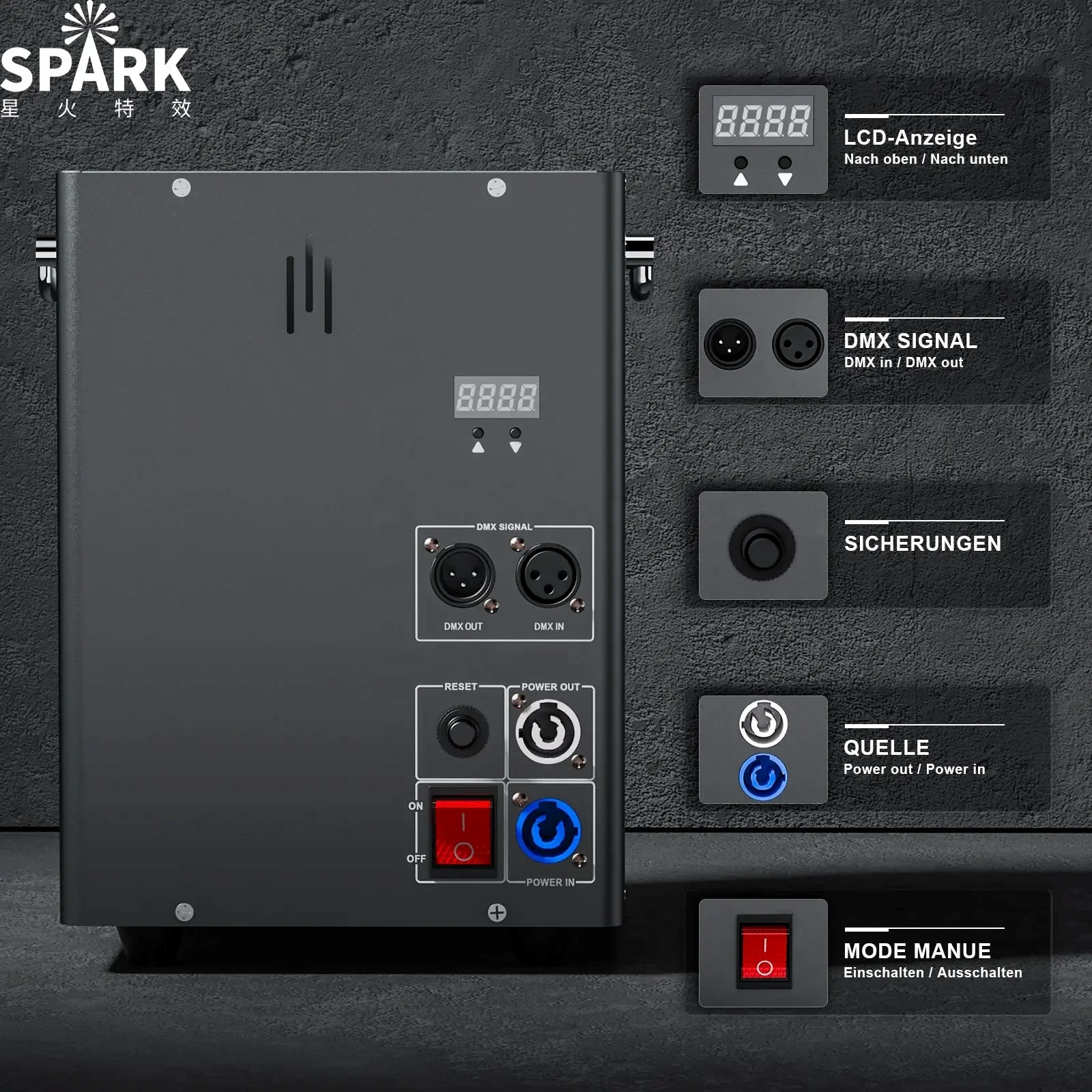 SP Single head flame fire machine flame projector fire machine Outdoor Performance Effect Flame Machine