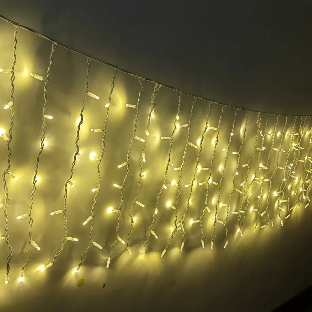 waterfall icicle string light holiday decorative light decoration light curtain