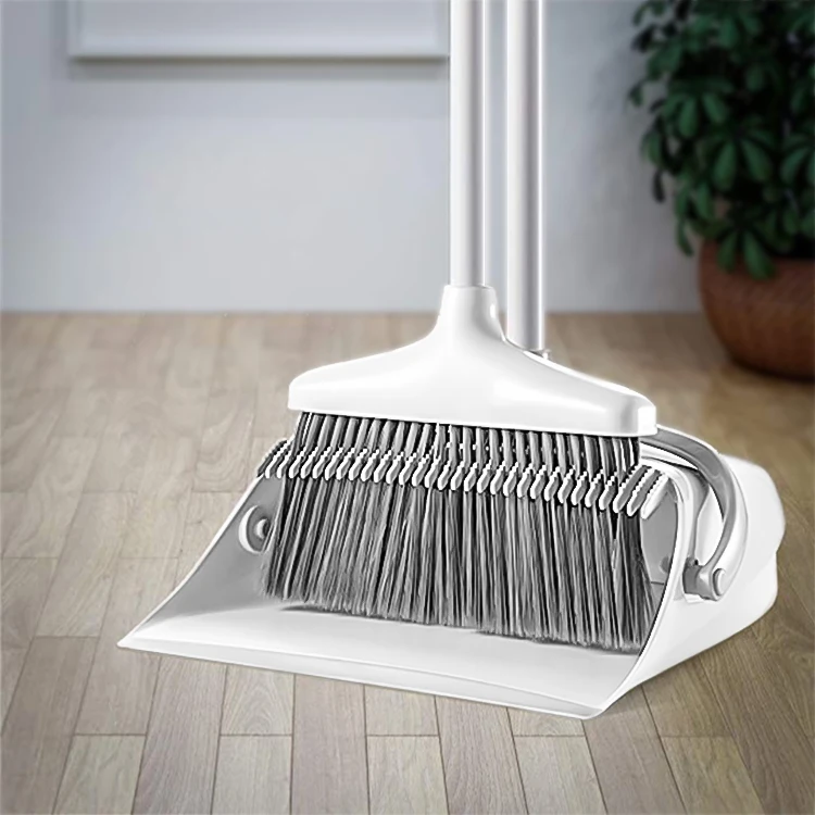 Best Selling Dustpan and Brush Set Extendable Long Handle Broom and Dustpan for Home Cleaning with Durable Plastic PP Aluminum
