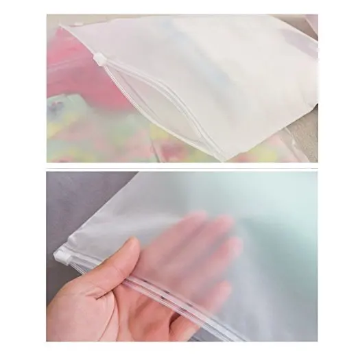 Recycled Pouches Custom Logo Frosted Ziplock Poly Bag for Apparel Shipping Clothing Packaging