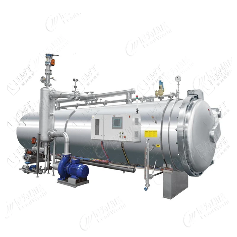 Professional Yellow Peach Cucumber Tomato Pineapple Canned Food Water Tunnel Pasteurizer Pasteurization Machines