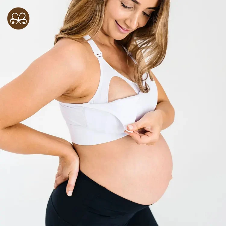 Wholesale New Fashion Mommy Button Nursing Women Fitness Breastfeeding Maternity Sports Bra