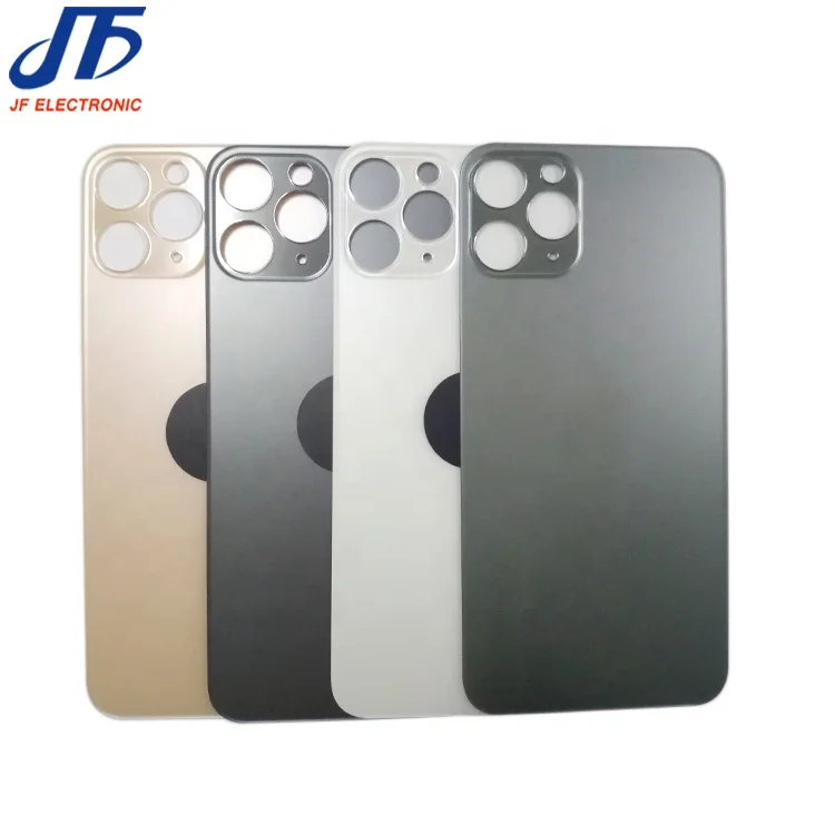 Hot selling battery cover housing big hole back glass for iphone 11 11 pro max rear door window
