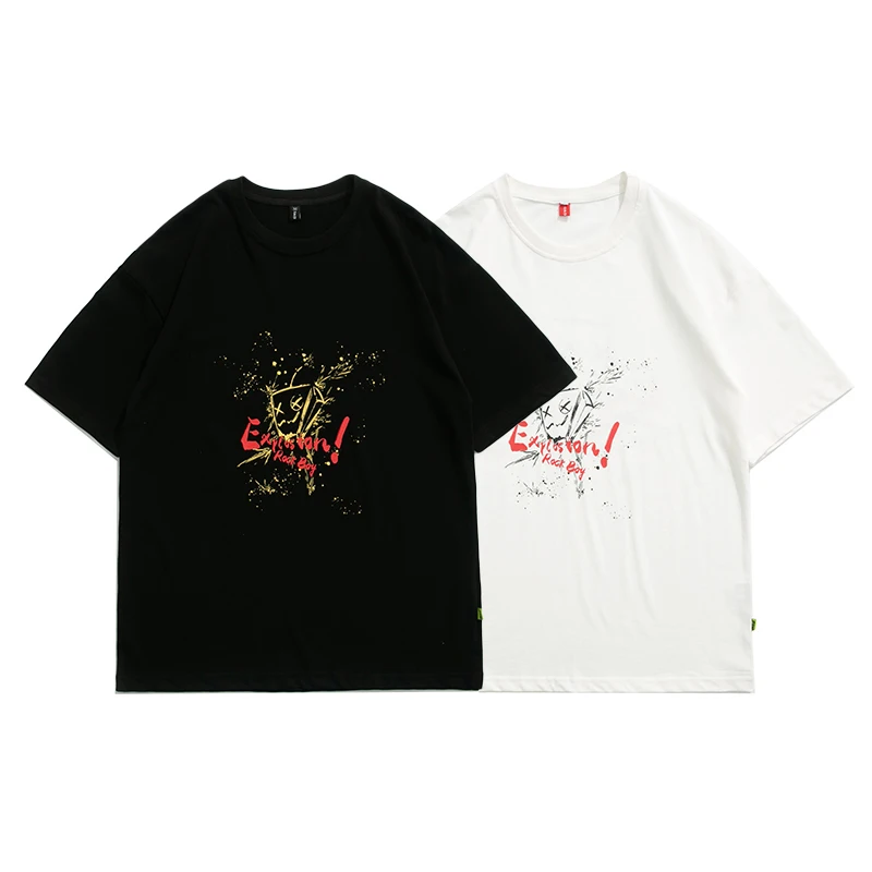 
 Мужские футболки с принтом манга, мужские футболки свободного кроя с принтом, мужские футболки из 100% хлопка с пользовательским логотипом  