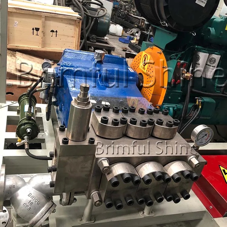 Heat exchanger tube water jetting cleaning machine high pressure water jet blaster