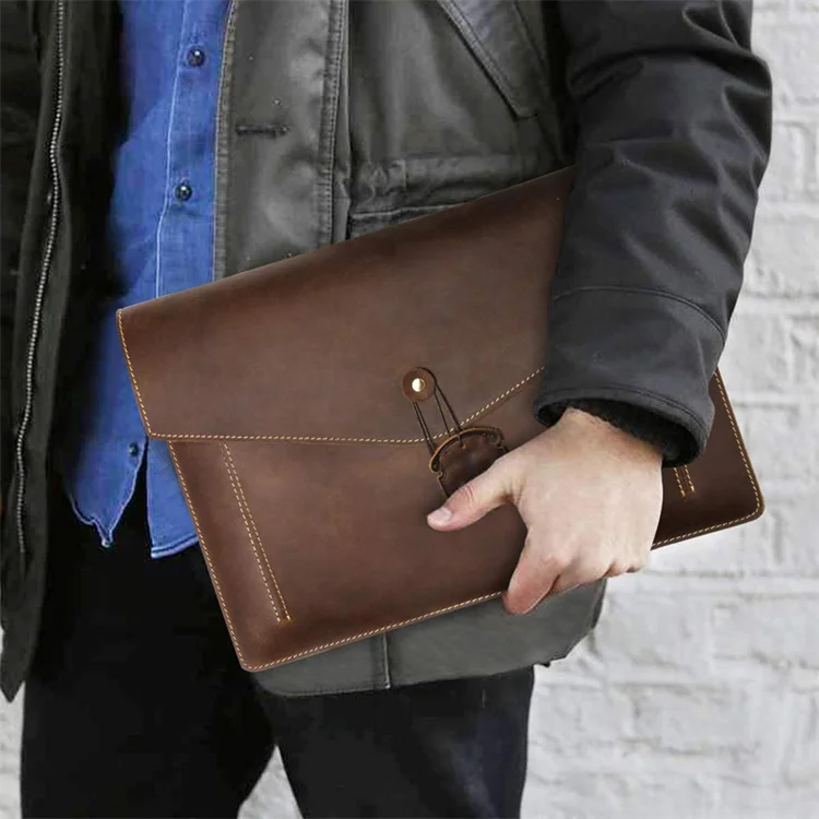 Premium Quality Latest Design Luxury Leather ladies laptop fashion luxury design computer bags 14 inch Laptop Handmade Sleeve Co