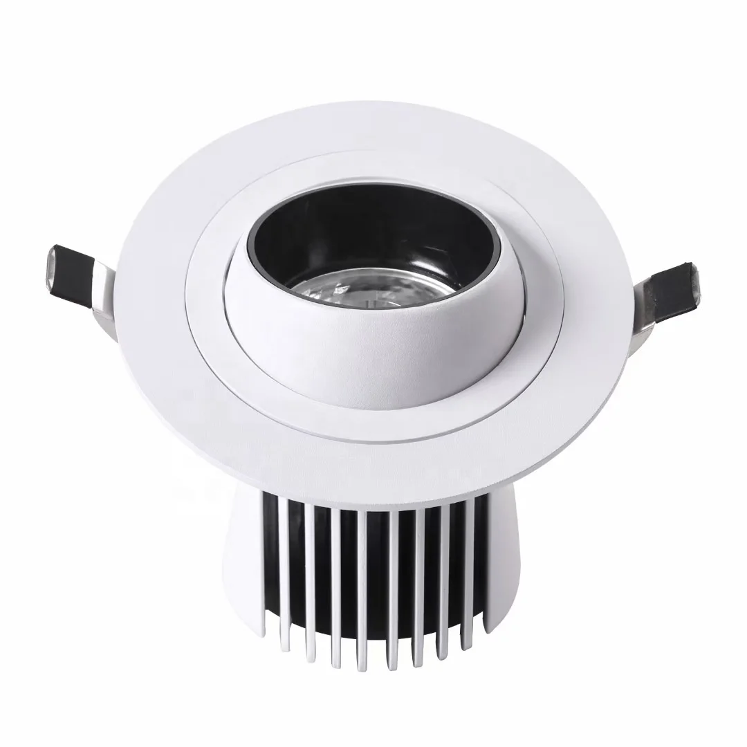 10w LED Spotlight Embedded Ceiling Light Orientable Gimbal Angle Recessed Downlight Lamp Living Room Store Lighting Fixture