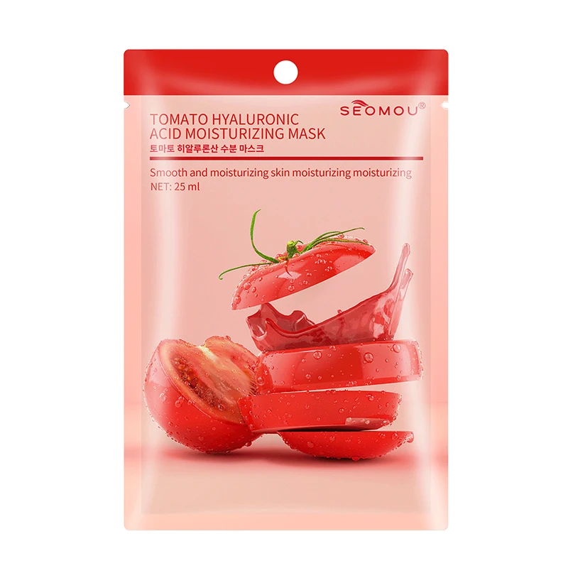 SEOMOU OEM Fruit Face Mask Organic Vitamin C Sheet Mask Form and Face Use Moisturizing Korean Facial Mask