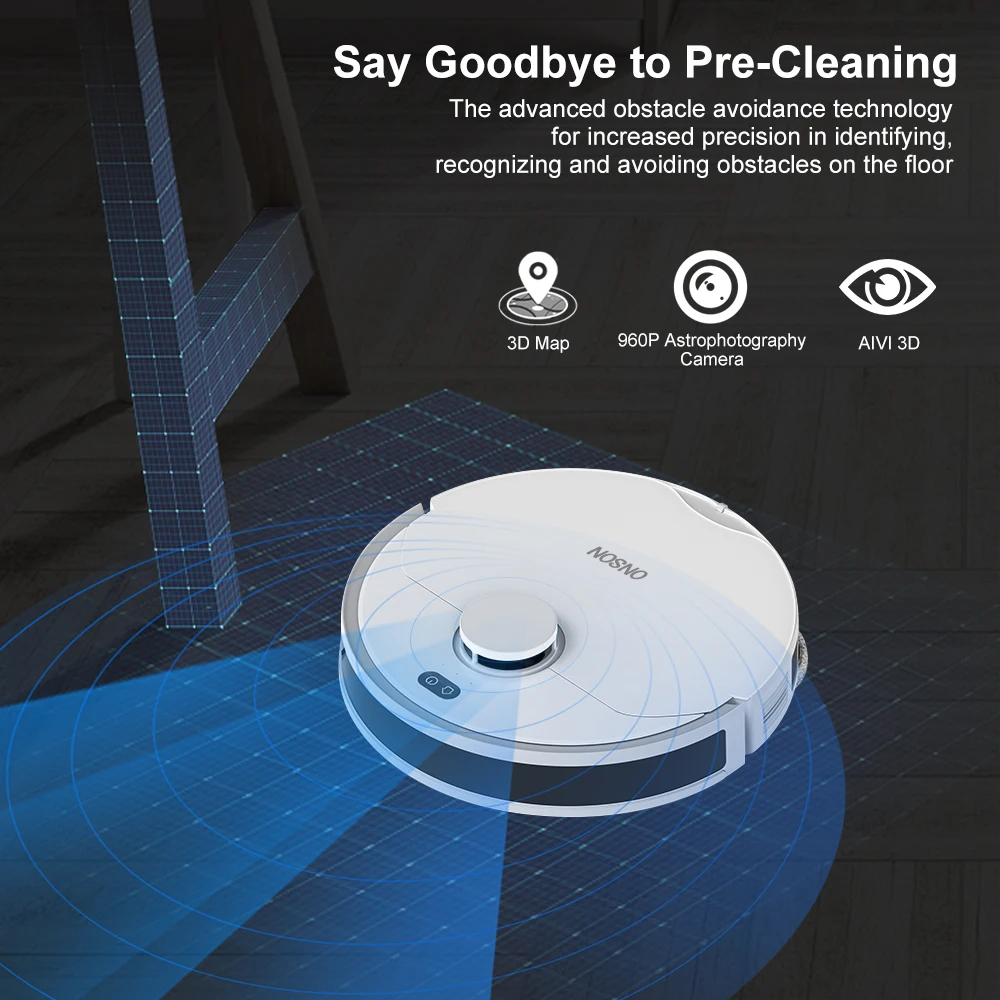 Stock Stock Stock Auto Mop Washing with Empty Wash Fill Dock Self-Emptying Robot Vacuum and Mop