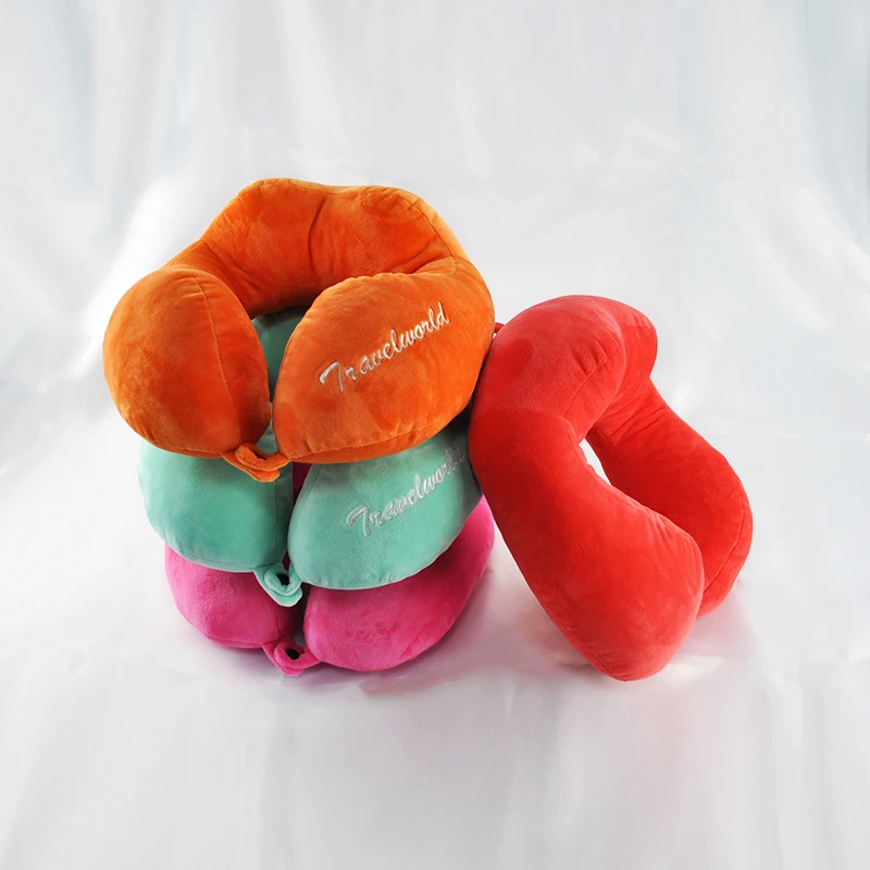 Inflatable Air Cushion Design U Shaped Memory Foam Unfilled Neck Travel Neck Pillows