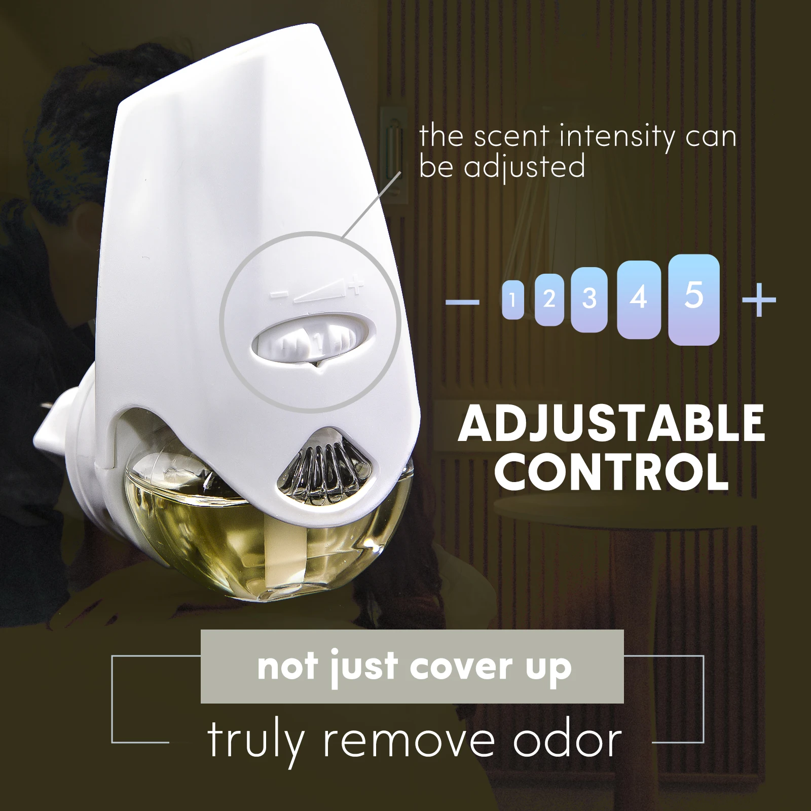 All Natural Wall Plug In Air Freshener Electric Diffuser Machine With Essential Oils Refills