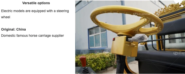 Custom designed Royal horse carriage High quality Royal horse carriage  Electric Royal horse carriage