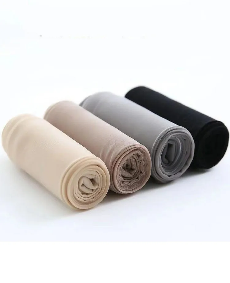 Summer Transparent 0D Silk Tights Ultra-Thin Sexy Black One-Line Seamless Pantyhose for Women Invisible Stockings