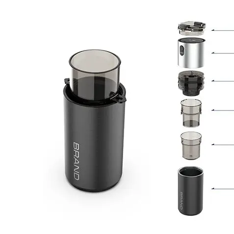 Мини-кофемолка портативная электрическая перезаряжаемая кофемолка для кофейных зерен