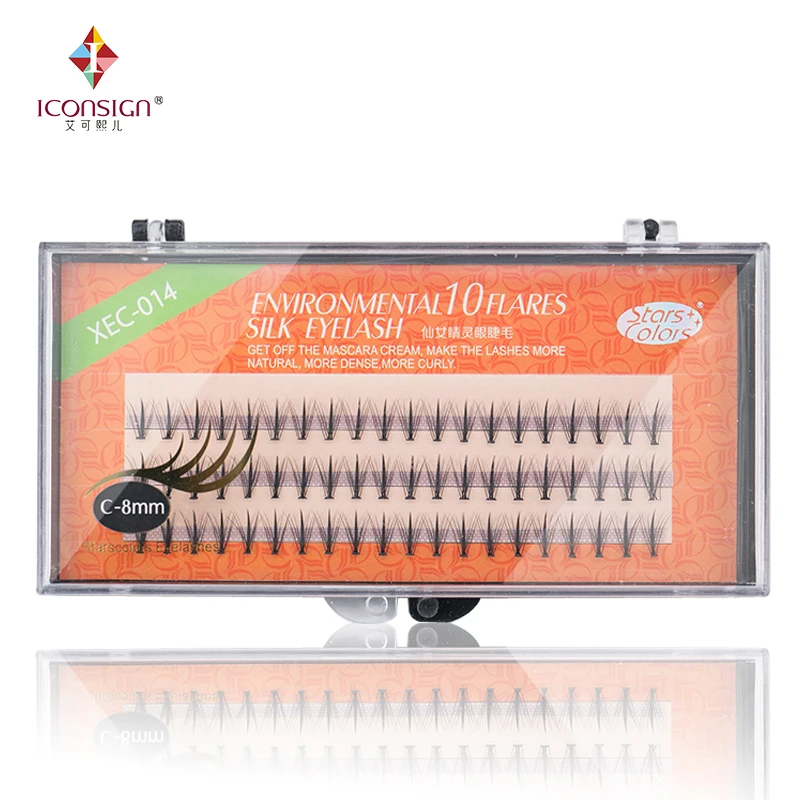 Wholesale 10d volume fans cluster 3d 6d pre made silk individual eyelashes private label custom for salon