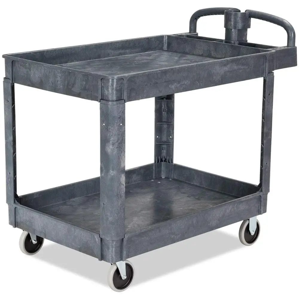 
Industrial heavy duty plastic hand trolley service utility cart 