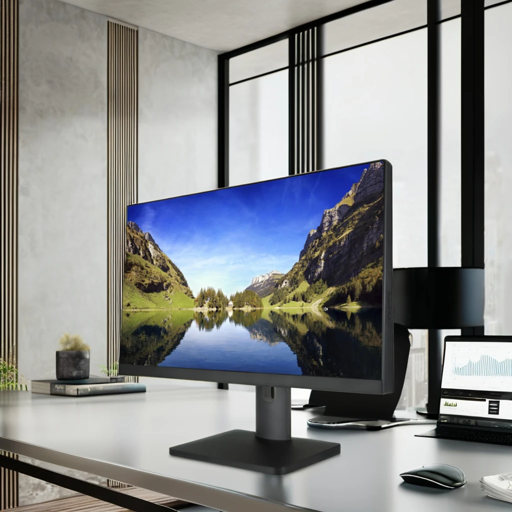 Sharerdp Custom Intel 11th Gen 1135G7 27 inch 23.8 inch IPS LCD Lifting rotating bracket all in one PC computer core I3 I5 I7