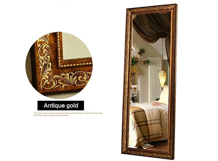 Hot sale modern big size frame standing bedroom mirror floor full length dressing mirrors