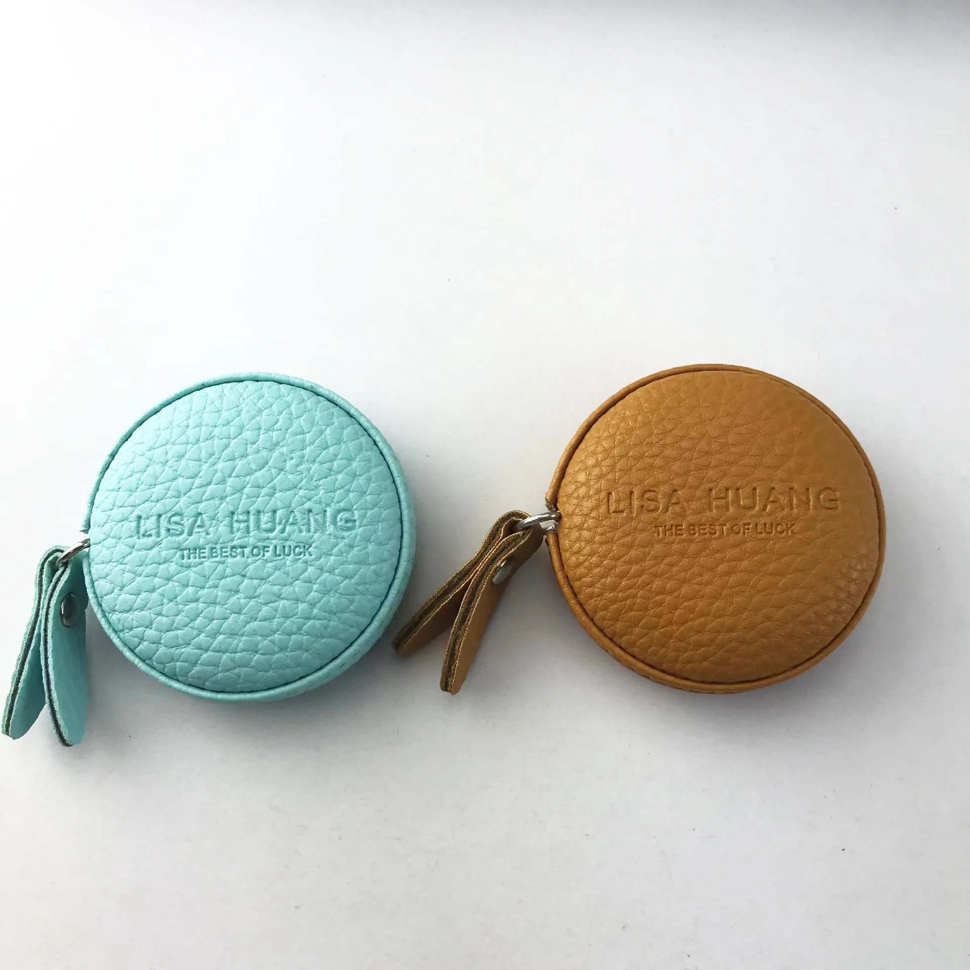 60 Inch 1 5 Meter Leather Measuring Tape Retractable Body Measuring Tape Round Mini Measuring Tape Customized LOGO