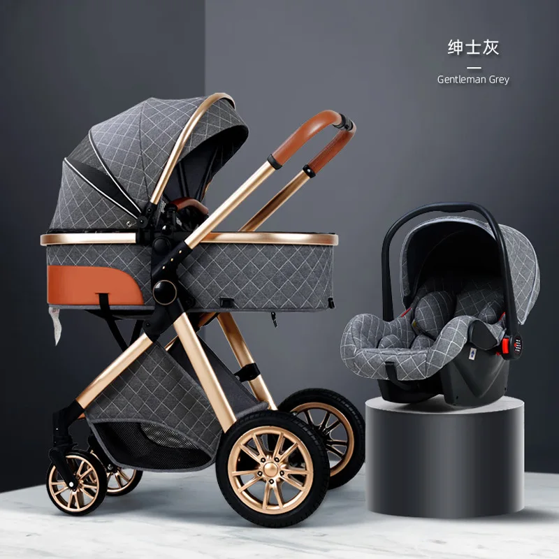 2024 Wholesale New Baby Stroller For Kids Pram Baby Carries Outdoor Kids Metal Tricycle Stroller Tricycle For Kids 1-6 years