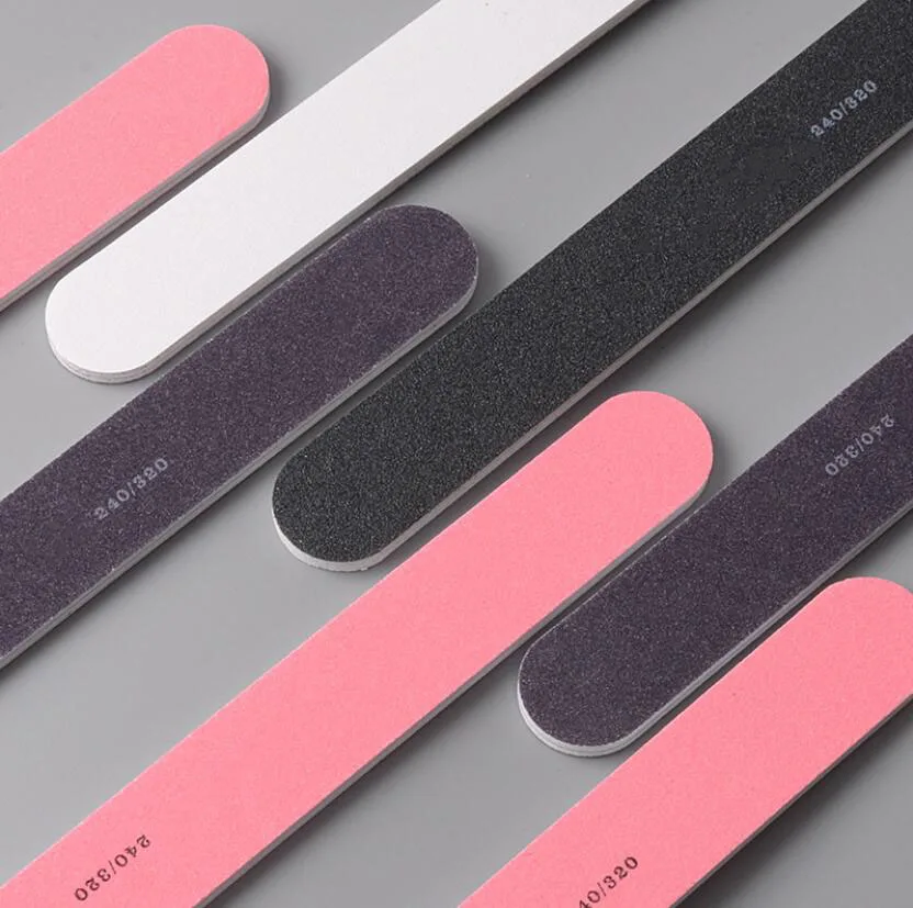 Hot Sale Professional Nail Supplies Sanding Emery Boards Disposable logo Printed 100 180 Grit