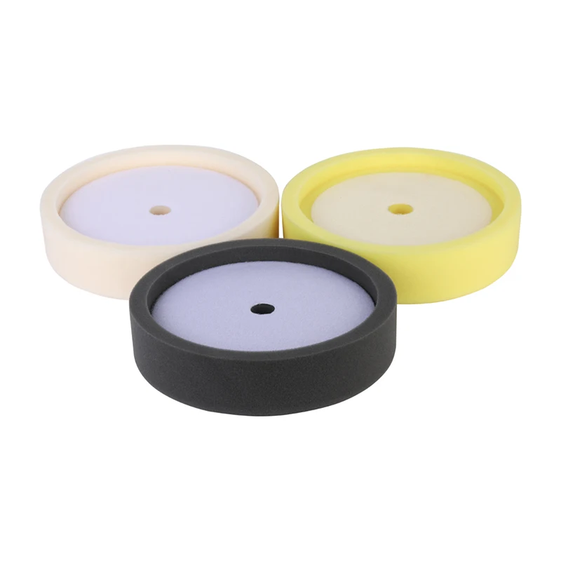 car polishing sponge buffing pads   car buffing and polishing foam pad, recessed car buffing pad