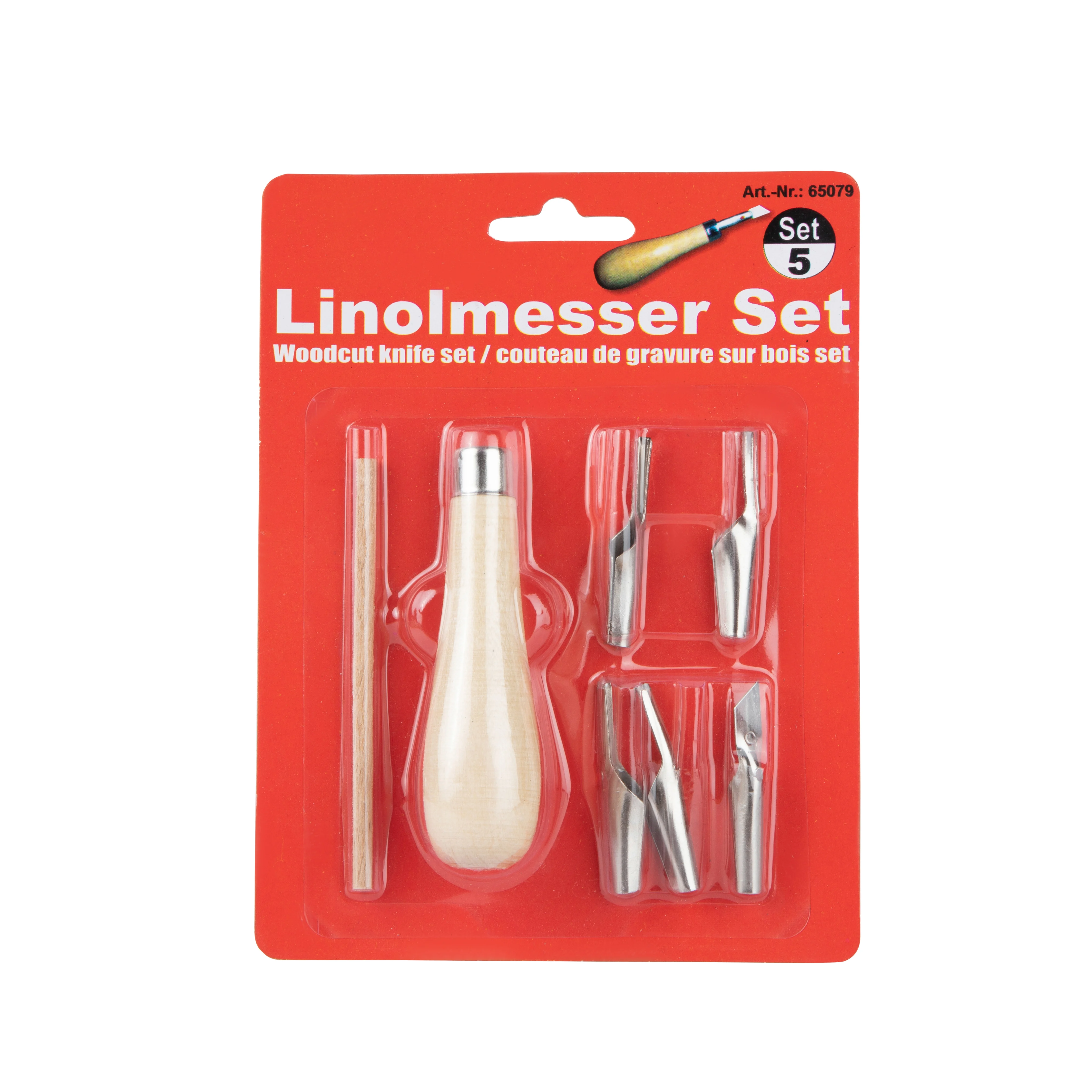 High quality Special-shaped Plastic Linolmesser Set 5pcs for cutting lino board scraping knife clay toning plastic carving knife