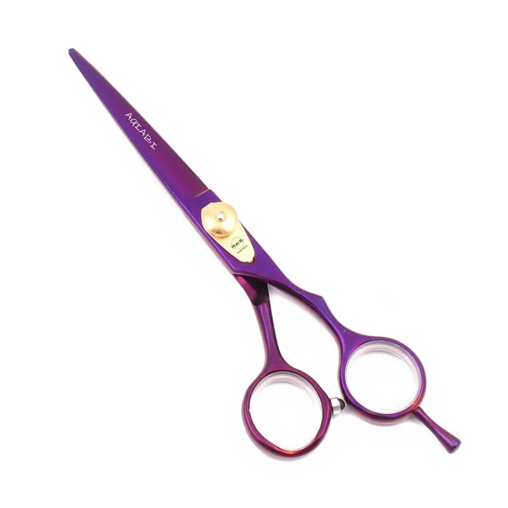 Парикмахерские ножницы 5,5 дюйма 6 дюймов JP стальные ножницы для стрижки волос филировочные ножницы набор парикмахерских ножниц фиолетовый A1020